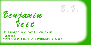 benjamin veit business card